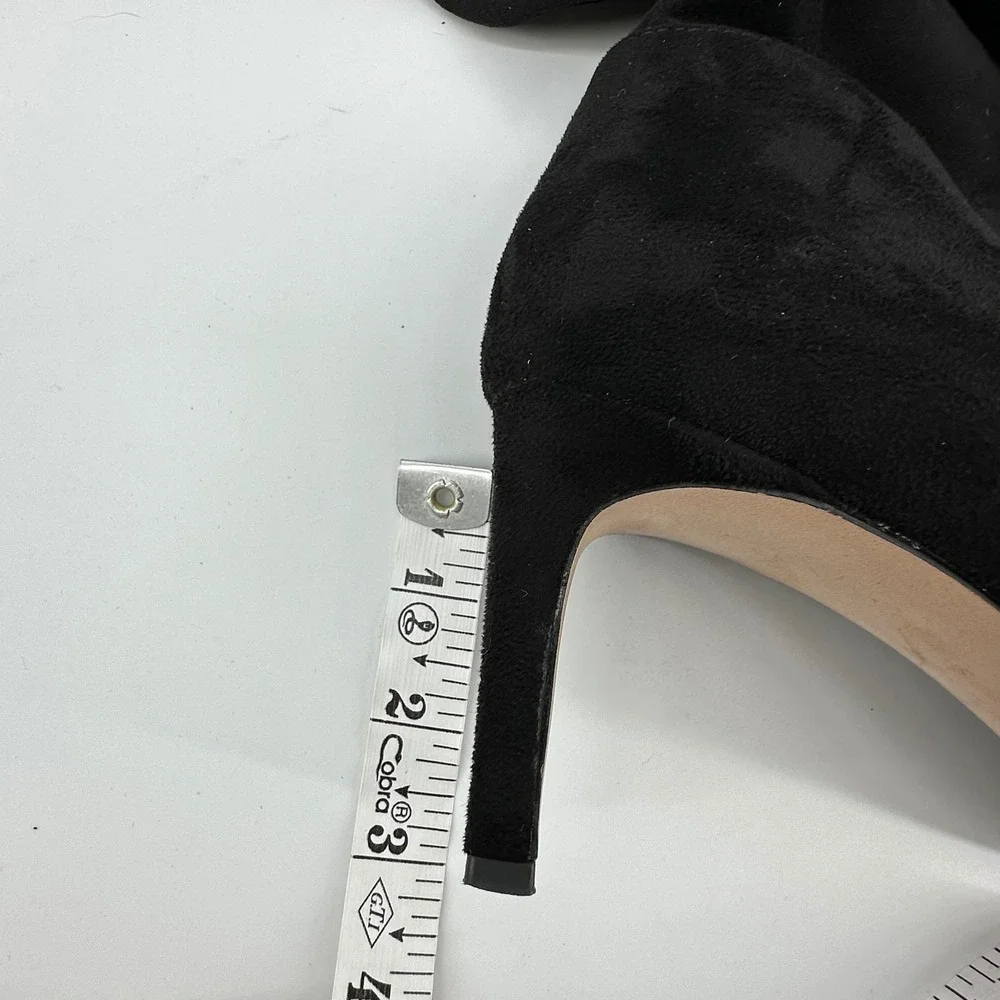 BCBGeneration Marlo Black Suede Pointed Toe Stiletto Over The Knee Boots 9M‎